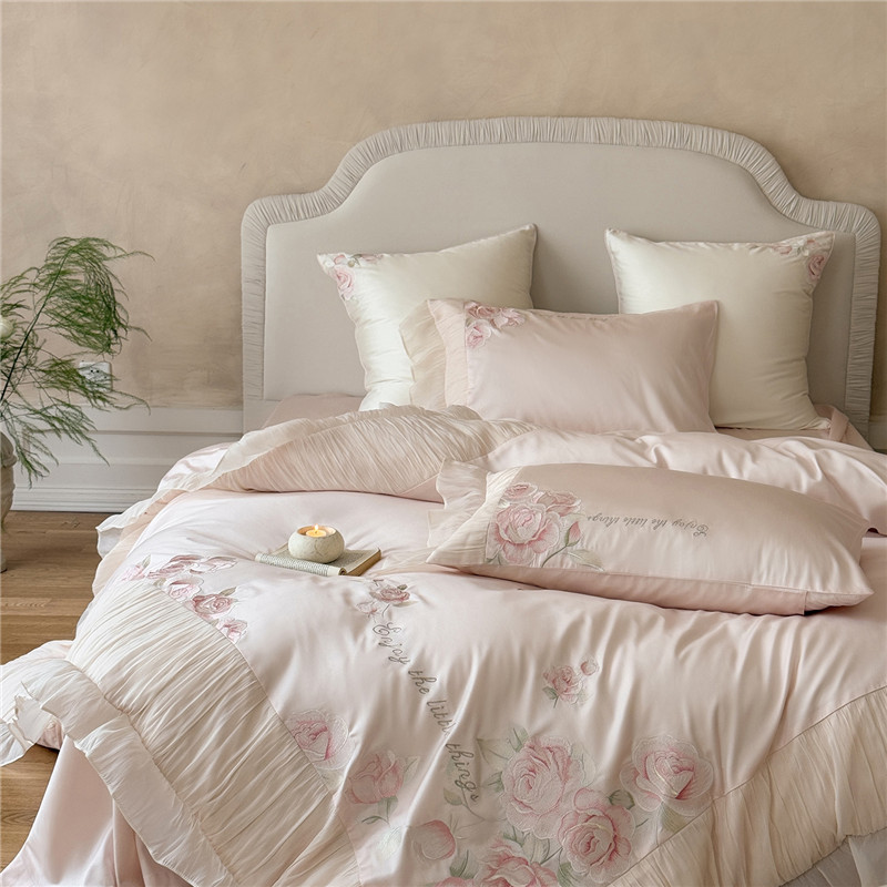 Home Textiles Premium - طقم أغطية سرير فاخر من القطن