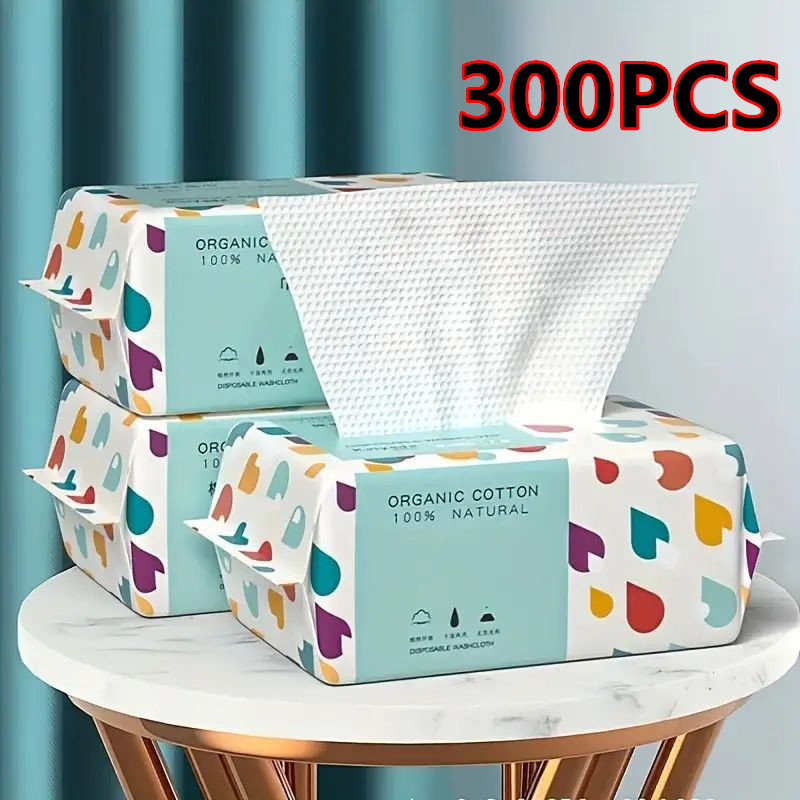 Home Textiles Face Towel - 100/300 قطعة مناديل وجه قطنية سميكة