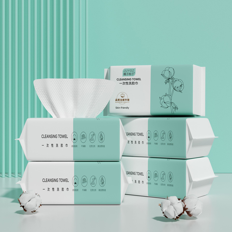 Home Textiles Face Towel - منشفة وجه قطنية نقية للاستخدام مرة