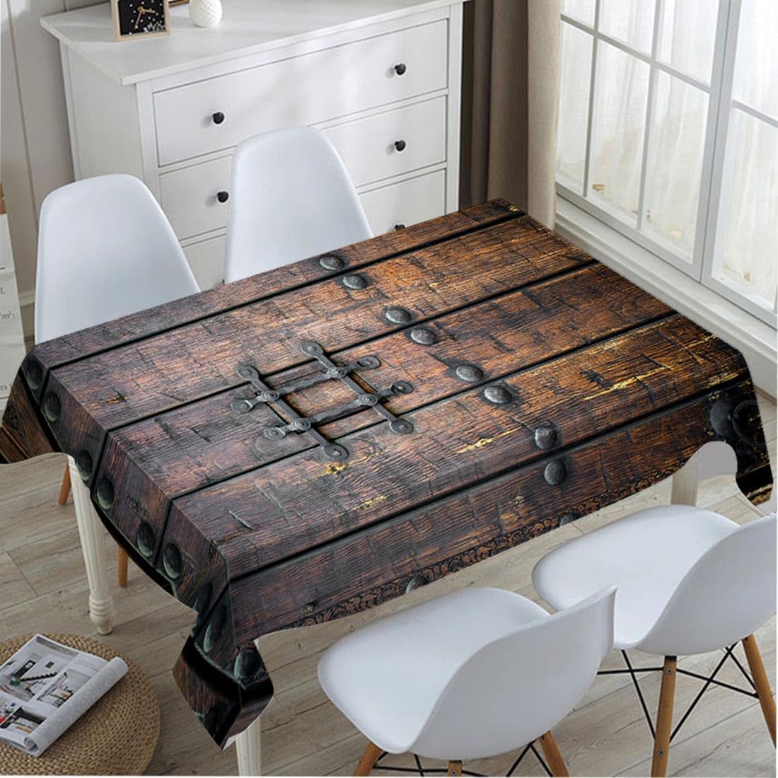 غطاء طاولة خشبي على الطراز الق - مراجعة Home Textiles Premium وسعره