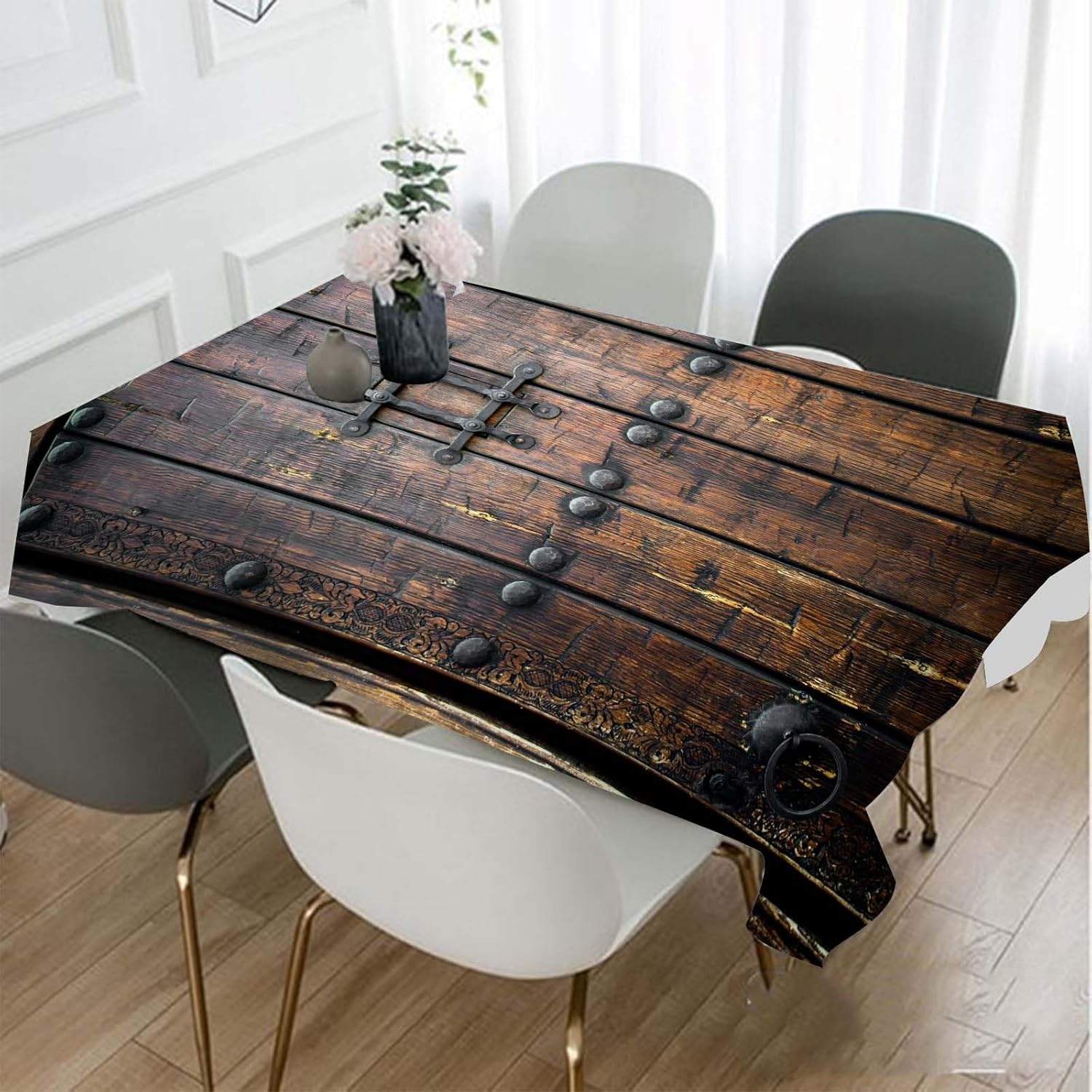 غطاء طاولة خشبي على الطراز الق - مراجعة Home Textiles Premium وسعره
