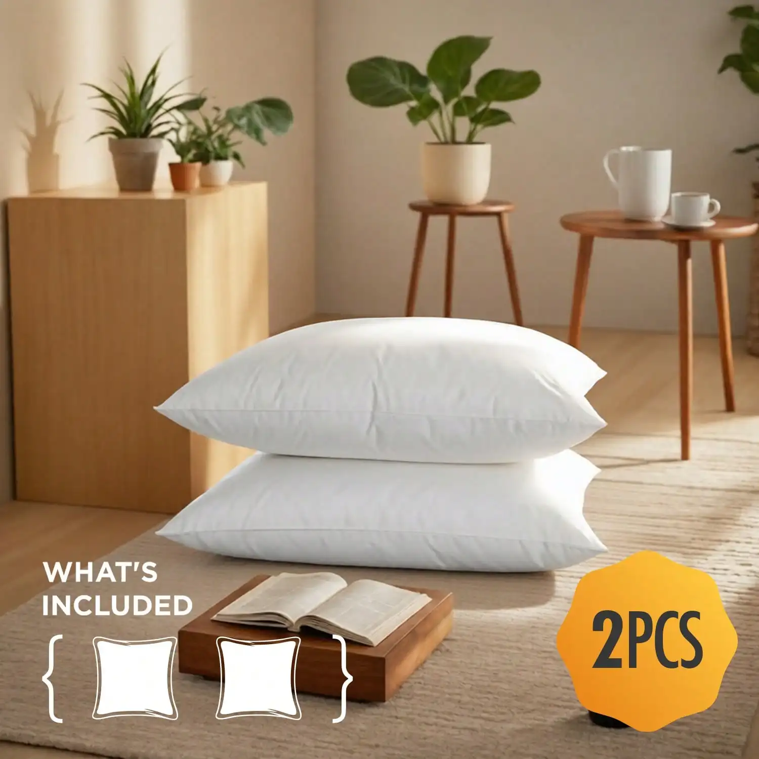 عبوتان وعبوة بأربع قطع من حشوا - مراجعة Pillow Insert 18X18 وسعره