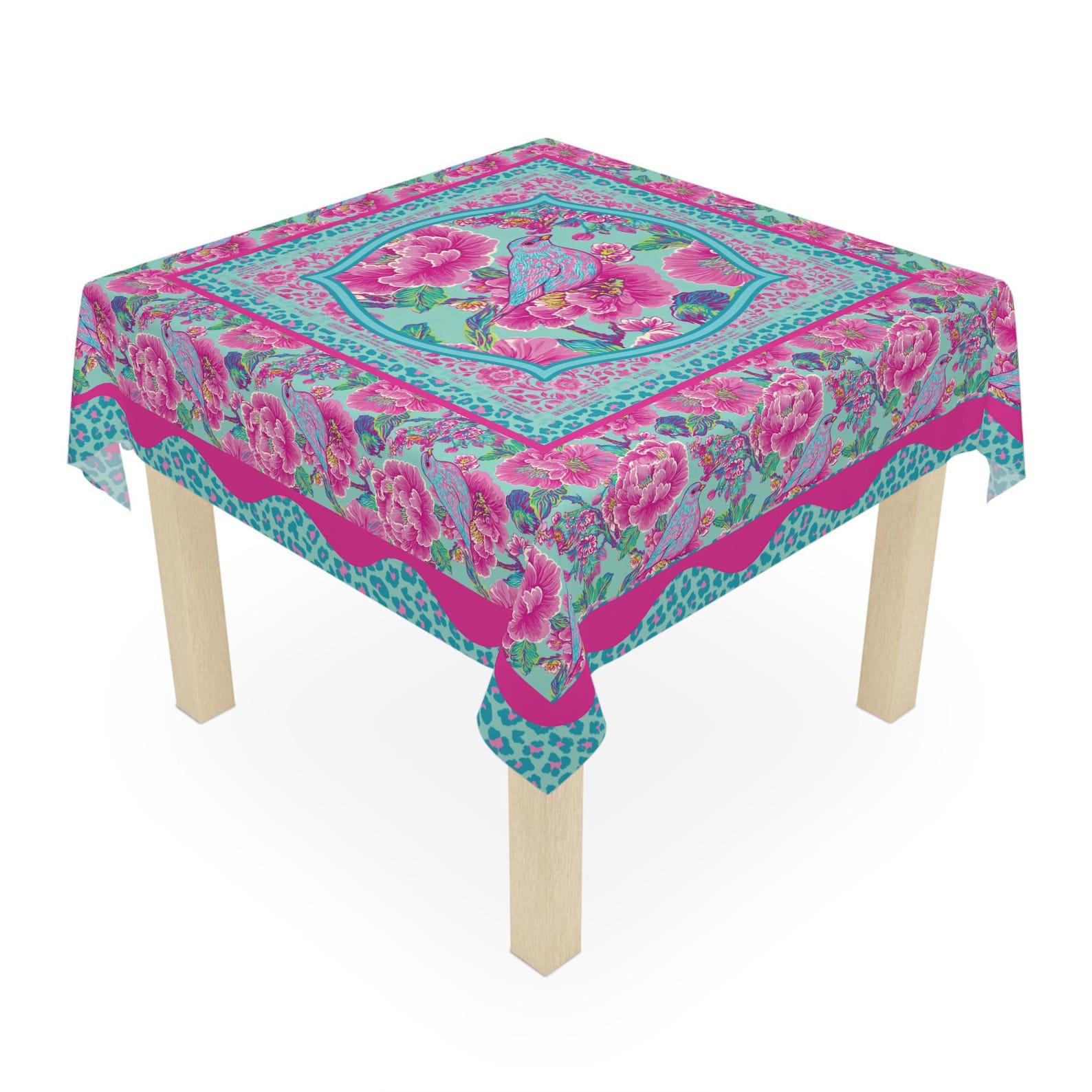مفرش طاولة مربع لألعاب الماهجو - مراجعة Home Textiles Direct وسعره