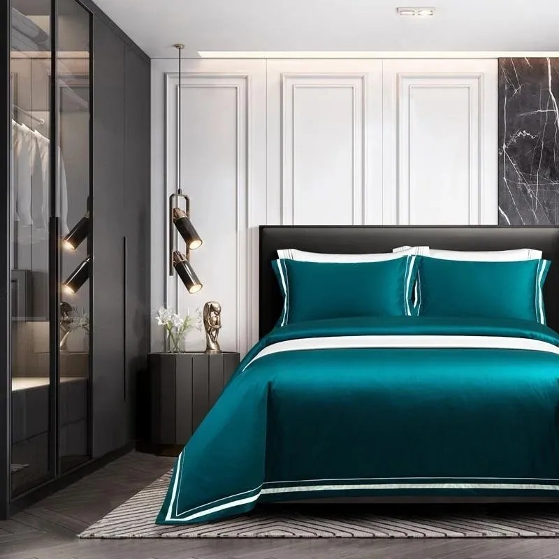 مجموعة غطاء لحاف قطن مصري ناعم - مراجعة Home Textiles Premium وسعره