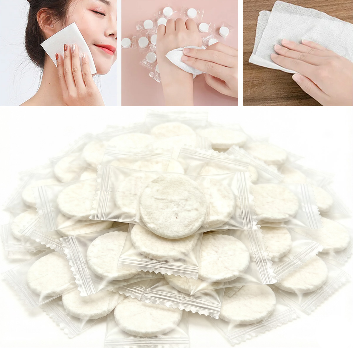 100 قطعة مناشف مضغوطة محمولة ل - مراجعة Home Textiles Face Towel وسعره