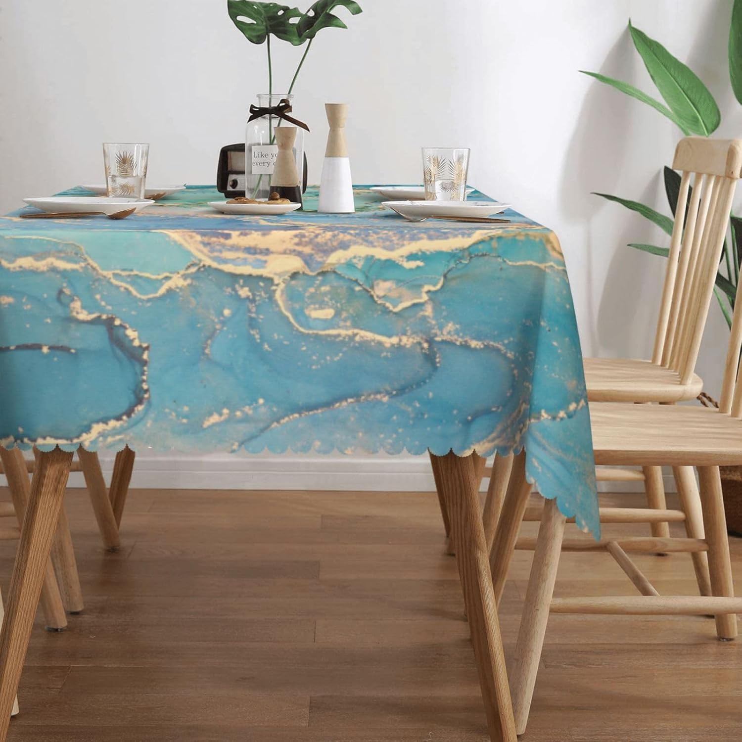 مفرش طاولة فاخر بتصميم رخامي س - مراجعة Home Textiles Premium وسعره